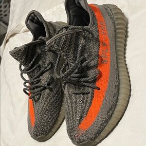 Adidas YEEZY Boost 350 V2 BELUGA Gray and Orange Knit Sneakers